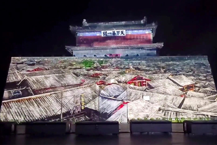 建筑外墻3D投影